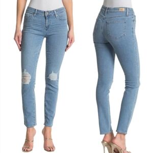 PAIGE Skyline Ankle Peg Jean Destructed